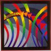 Flying Geese and Rainbows • 24" x 24"  • Copyright © 1999 • Caryl Bryer Fallert • Bryerpatch Studio  • www.bryerpatch.com